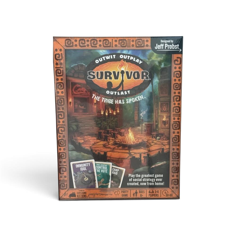 Survivor The Tribe Has Spoken Exploding Kittens Card Game Jeff Probst